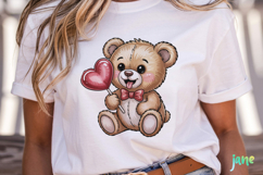 Valentine Teddy Bear Clipart Product Image 5