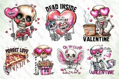 Cute Skeleton Valentine Sublimation Product Image 2
