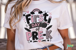 First Day of Pre-K Clipart PNG Product Image 4