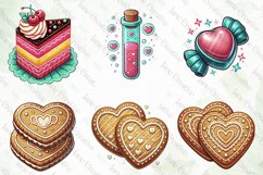 Beautiful Valentine's Day Badge Clipart Product Image 3