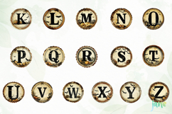 Retro Halloween Letter Clipart Bundle Product Image 5