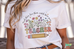 Teacher Png Sublimation Clipart Product Image 5