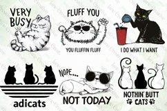 Funny Cats Clipart Sublimation Product Image 3