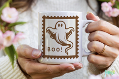 Halloween Postage Stamp SVG Product Image 3
