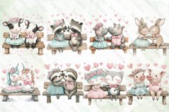 Valentine Animals Sublimation Clipart Product Image 3