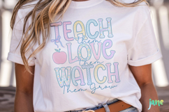 Preppy Teacher Sublimation PNG Product Image 5