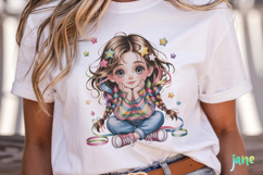 Cute Little Girl Sublimation Product Image 5