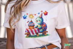 Sea Turtle 4th of July Clipart Product Image 5
