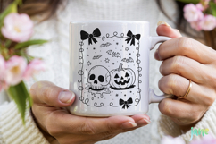 Halloween Coquette Frame SVG PNG Product Image 3