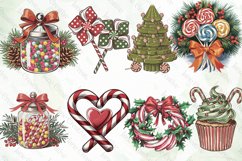 Christmas Candy Sublimation Clipart Product Image 3
