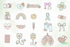 Flower Nurse Life Svg Clipart Product Image 6