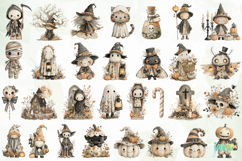 Watercolor Halloween Clipart Sublimation Product Image 6