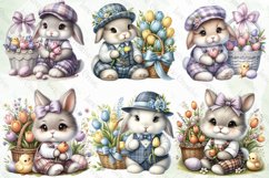 Easter Bunny Clipart Sublimation Product Image 3