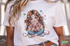 Cute Little Girl Sublimation Product Image 2