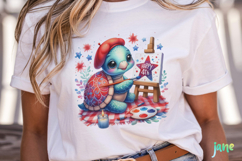 Sea Turtle 4th of July Clipart Product Image 5