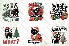 Black Cats Quotes Sublimation Clipart Product Image 4