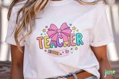Preppy Teacher Sublimation PNG Product Image 5