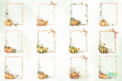 Watercolor Ribbon Pumpkin Frames Bundle Product Image 3