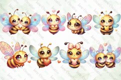 Bee Valentine’s Day Sublimation Clipart Product Image 3