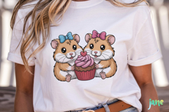 Animal Couple Hug Cupcake Product Image 5