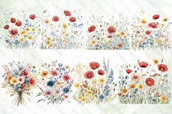 Spring Wildflower Clipart Sublimation Product Image 3