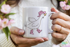Cute Cowgirl Goose Svg Product Image 3