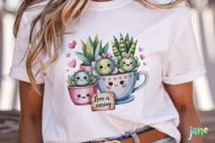 Valentine Succulent Pots PNG Product Image 5