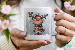 Quirky Funny Christmas Reindeer Clipart Product Image 3