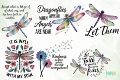 Inspirational Quotes Dragonfly PNG Product Image 2
