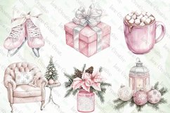 Pink Christmas Clipart Sublimation Product Image 3