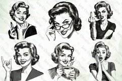 Retro Housewife Sublimation Clipart Product Image 3