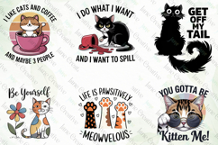 Funny Cat Quotes Sublimation Product Image 2