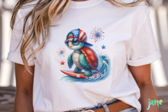 Sea Turtle 4th of July Clipart Product Image 2