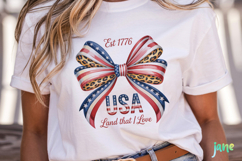 America Bow 4th of July Sublimation Product Image 5
