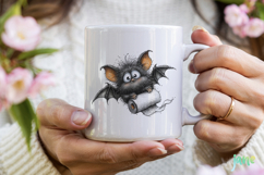 Quirky Bat Clipart Sublimation Product Image 3