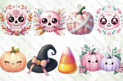Pink Halloween Clipart Sublimation Product Image 3