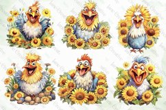 Chicken and Sunflowers Sublimation Product Image 3