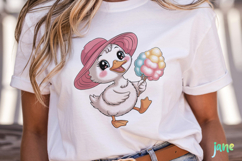 Summer Baby Duck Watercolor Clipart Product Image 2