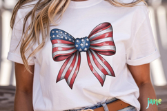 America Bow 4th of July Sublimation Product Image 5