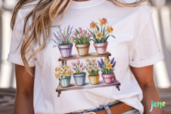 Watercolor Spring Flowers Clipart Product Image 5