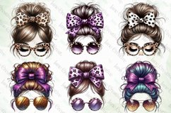 Messy Bun Mom Life Sublimation Clipart Product Image 3