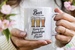Beer And Coffee Themed Kitchen Towel PNG Product Image 3