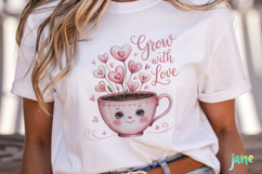 Valentine Succulent Pots PNG Product Image 5