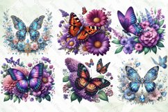 Spring Butterfly Clipart Sublimation Product Image 3