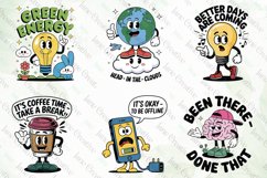 Retro Cartoon Characters with Quirky Messages SVG Product Image 2