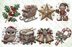 Faux Rhinestones Christmas Sublimation Product Image 3