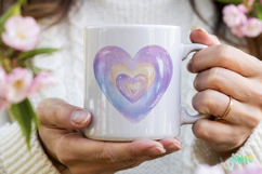 Cute Pastel Heart Clipart Product Image 4