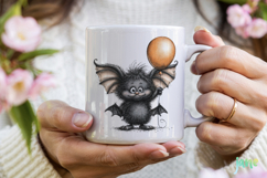 Quirky Bat Clipart Sublimation Product Image 3