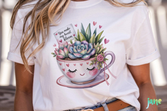 Valentine Succulent Pots PNG Product Image 5