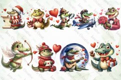 Love Crocodile Sublimation Clipart Product Image 3